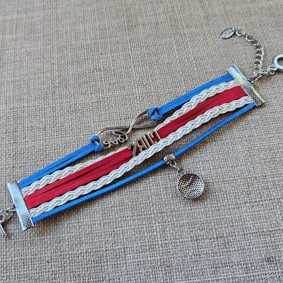 DOLON Infinity Love Cubs Baseball Bracelet Handmade Sports Cheering Charm Team - Picture 7 of 10